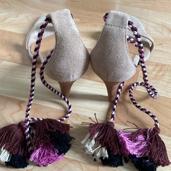 Ulla Johnson Reina Tassel Sandals Stiletto Heels - Picture 5 of 5